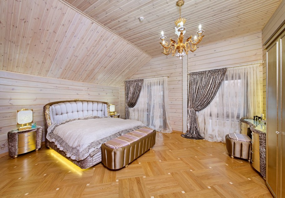 Дом из профилированного бруса интерьер