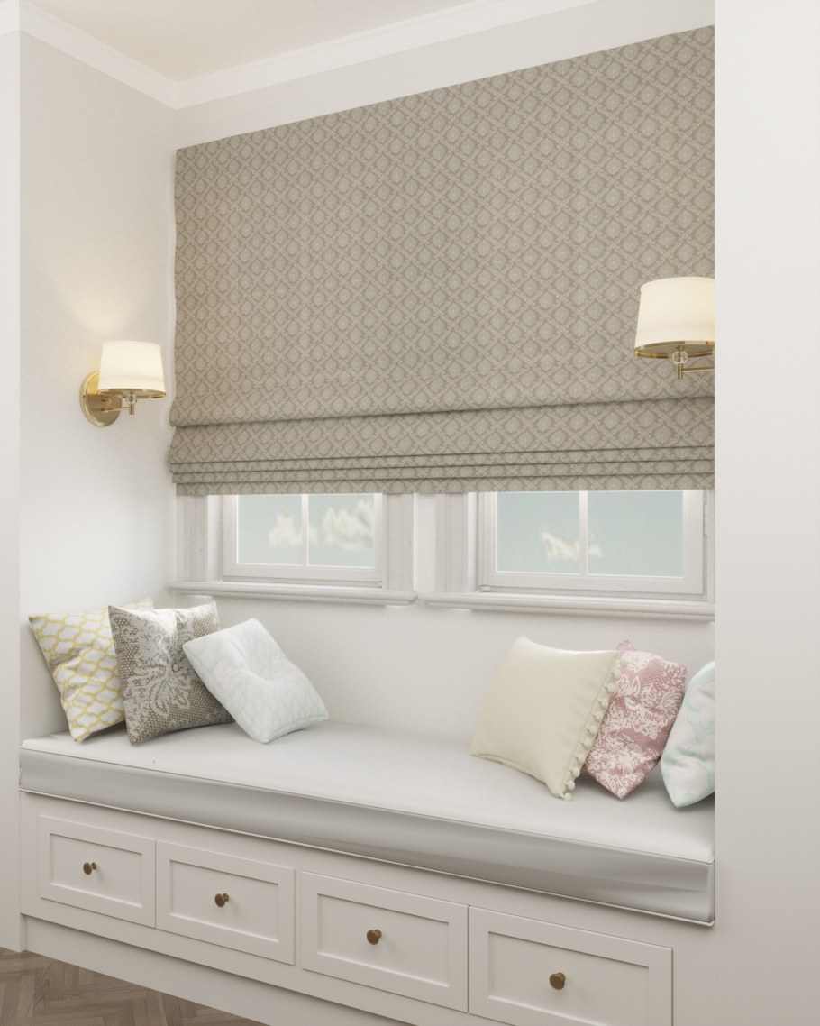 Рулонная штора Эскар Флавора зеленый