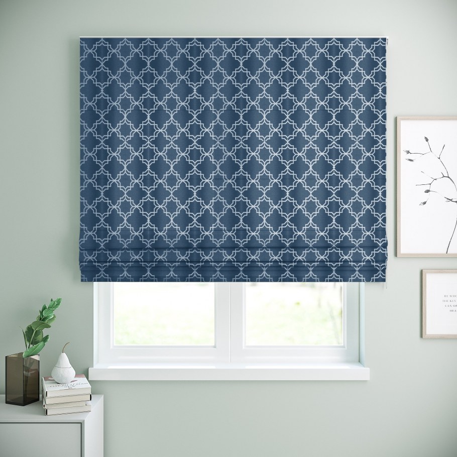 Льняная Римская штора