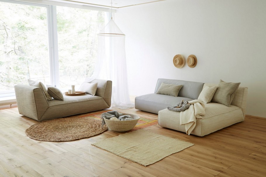 Бежевый интерьер гостиной