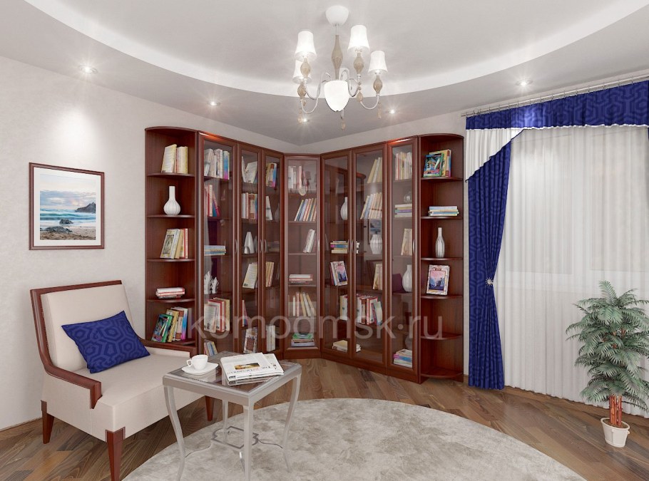 Шкаф Верона книжный угловой