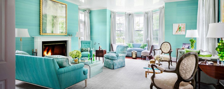 Кухня в бирюзовом цвете