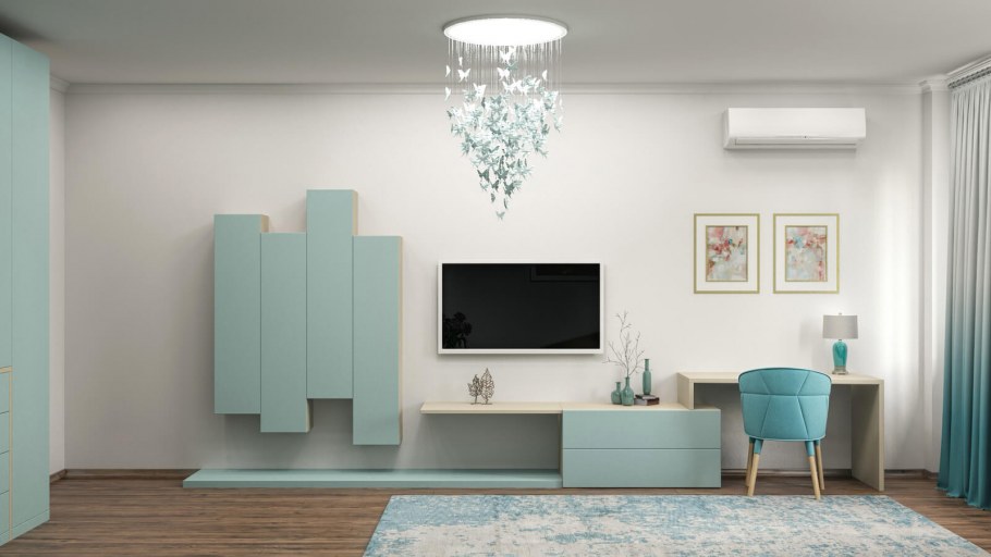 Ванная в цвете Тиффани