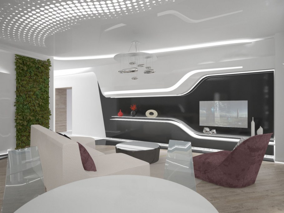Гостиная в стиле футуризм