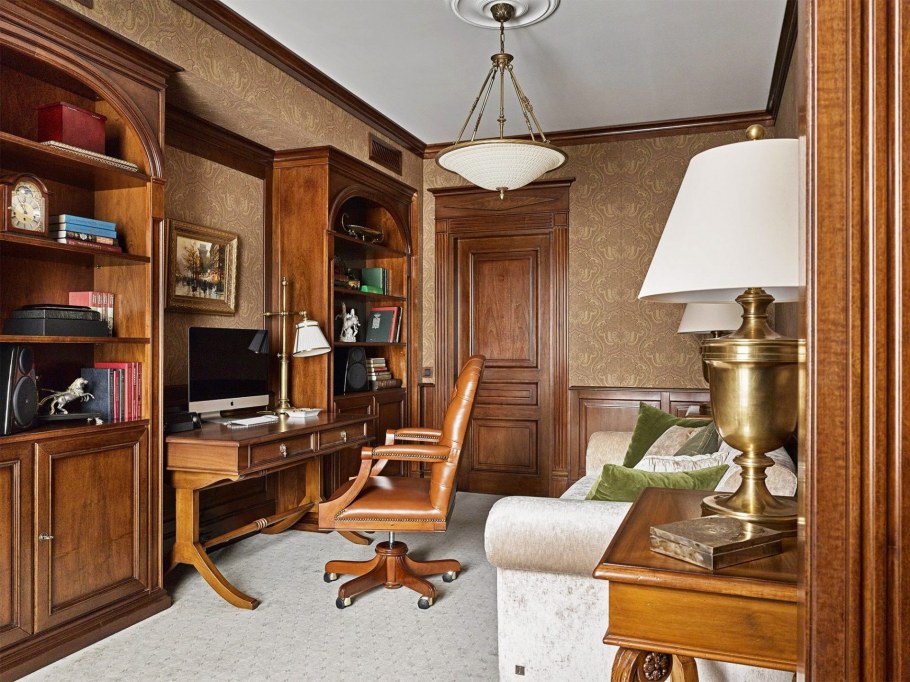 Домашний кабинет в классическом стиле