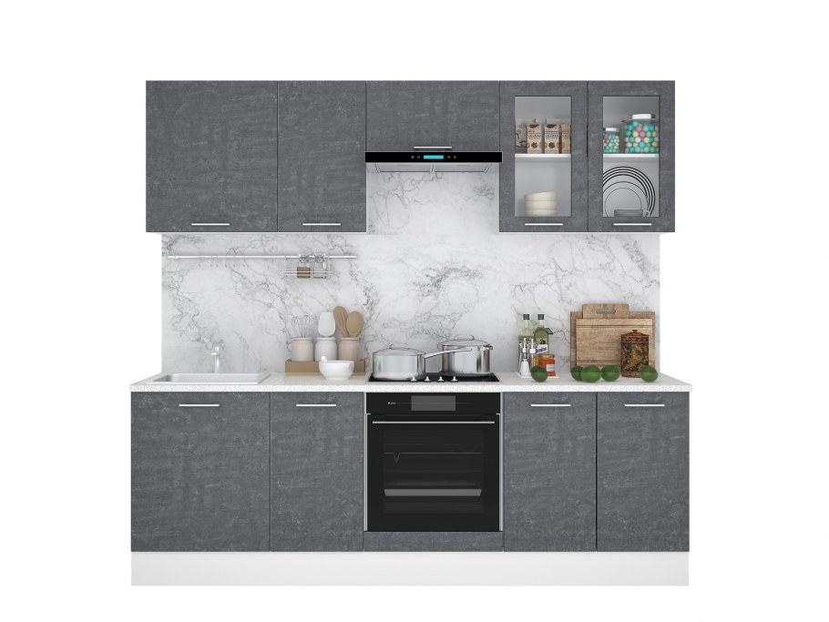 Модульная кухня лофт камень Арья (Горизонт)