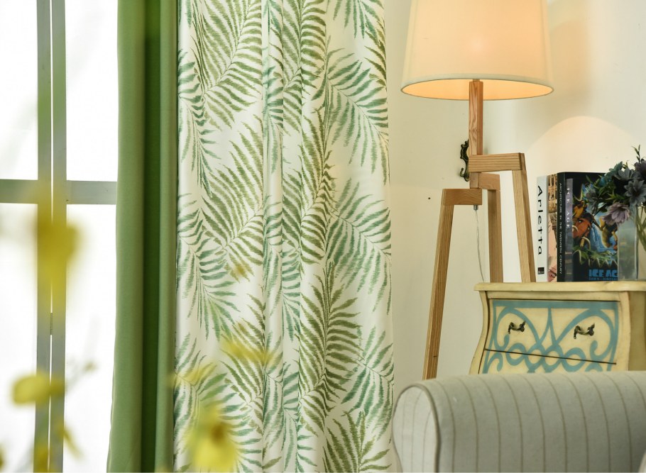 Шторы с папоротником икеа