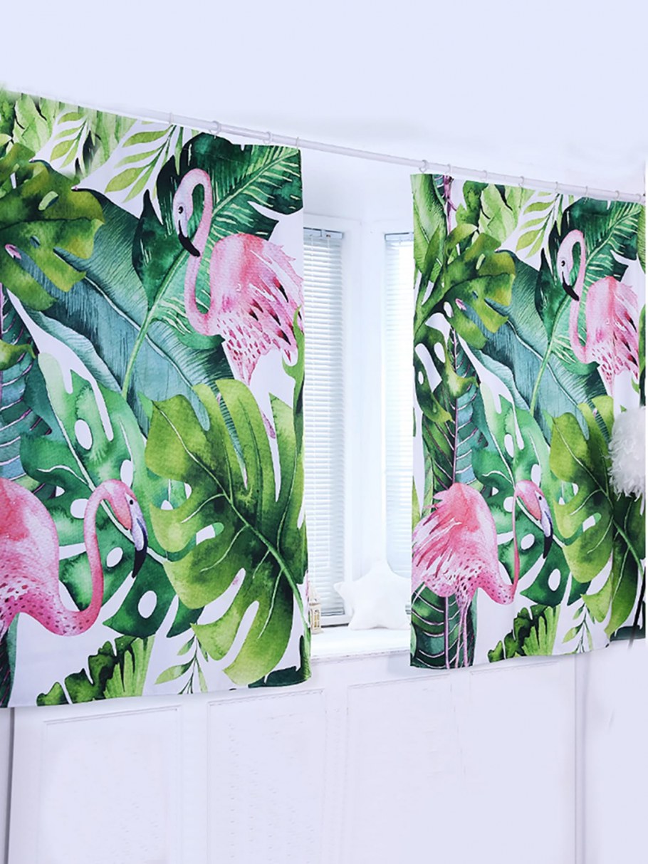 Шторы в тропическом стиле