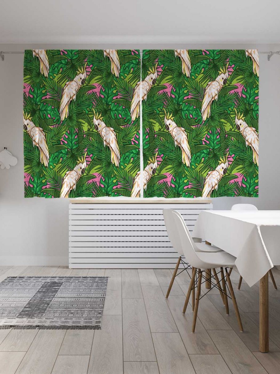 Римская штора тропики