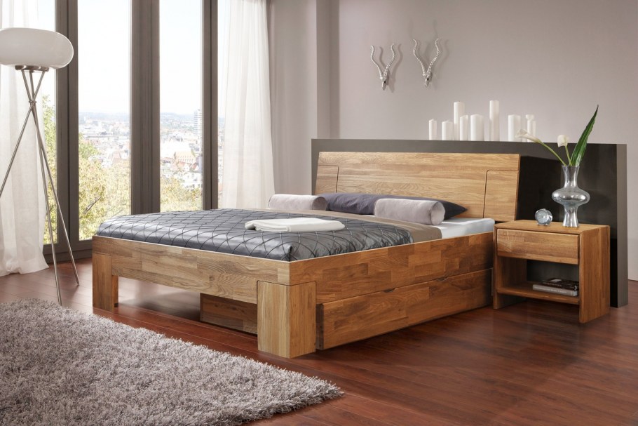 Кровать дубовая Сара 180×200lite