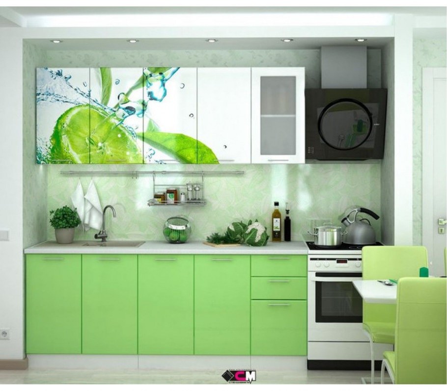 Кухонный гарнитур лайм Стендмебель