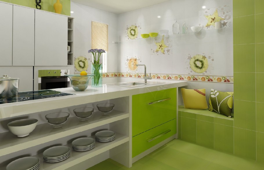 Кухня в стиле Прованс 9м2