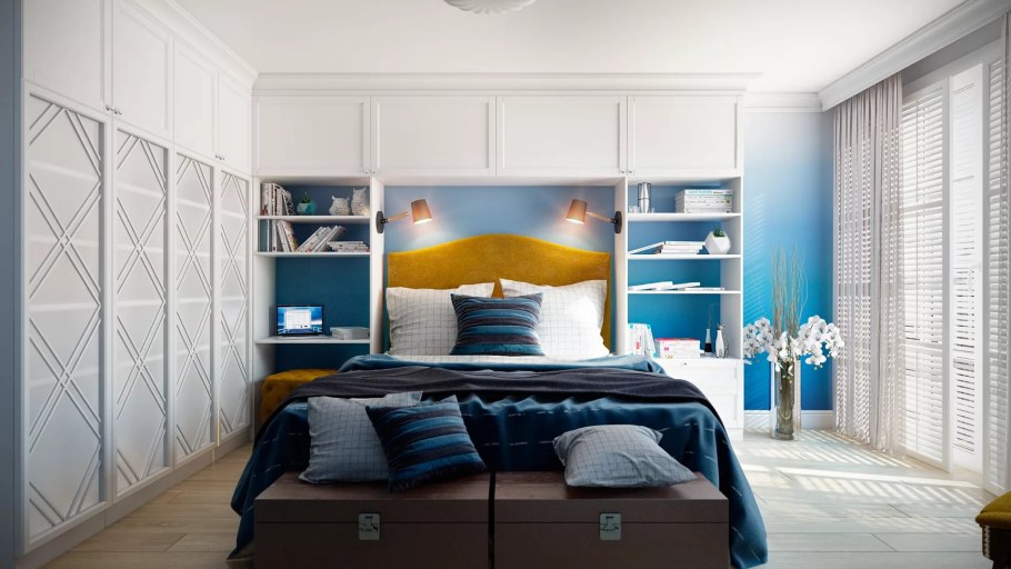 Интерьеры в синих тонах