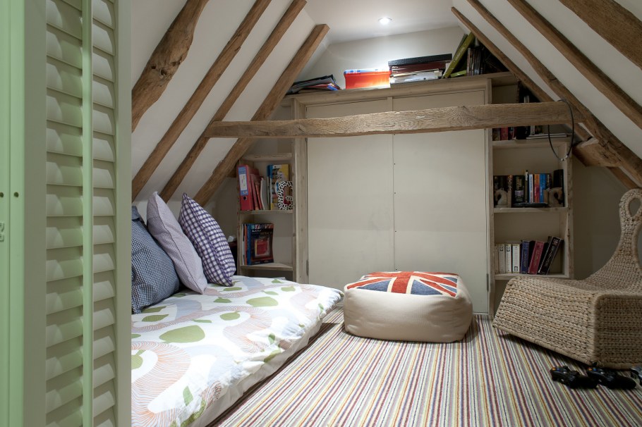 Спальня для мальчиков на чердаке