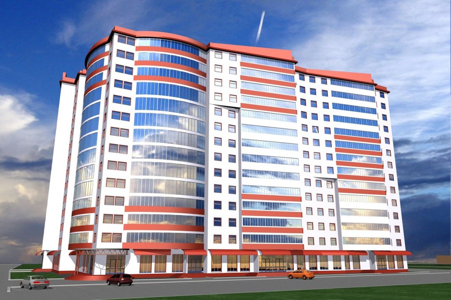 Новый многоэтажный дом