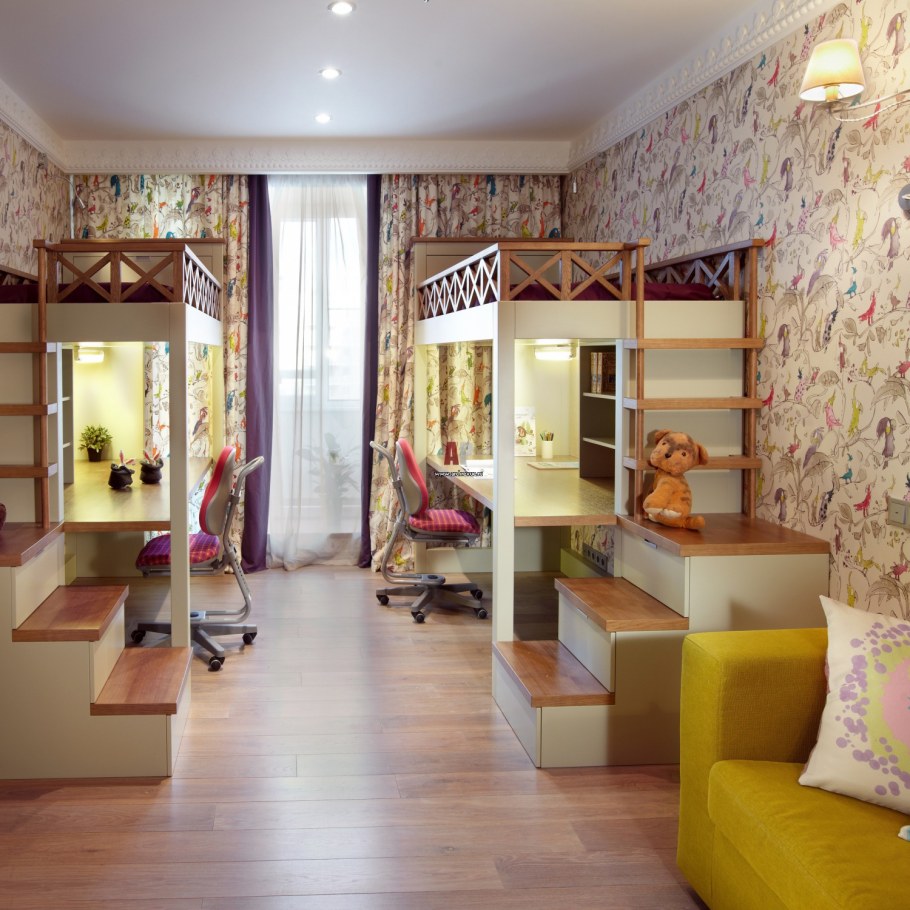 Зонирование комнаты на троих