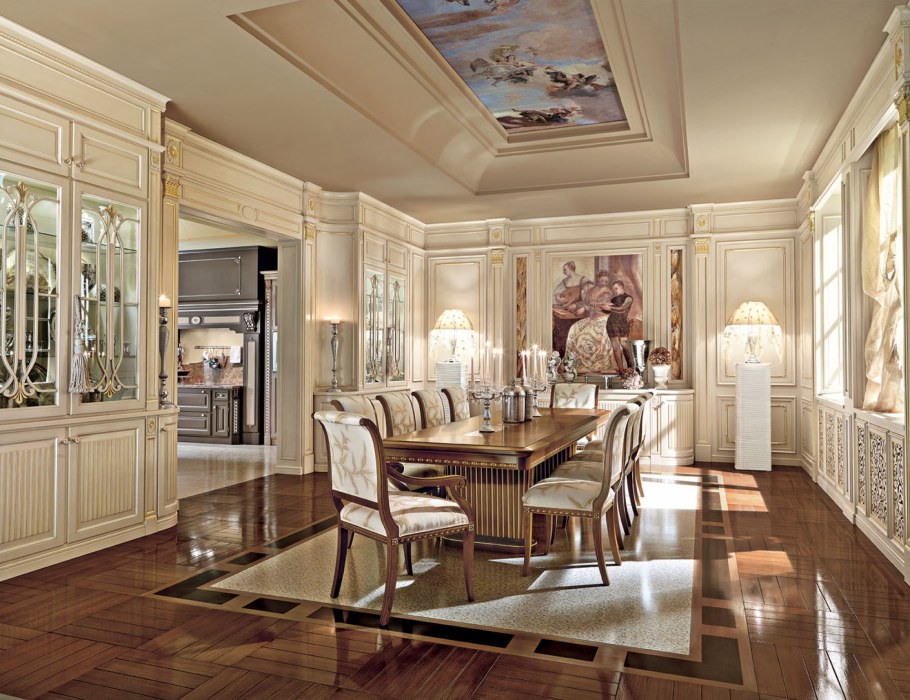 Кухня студия в стиле арт деко