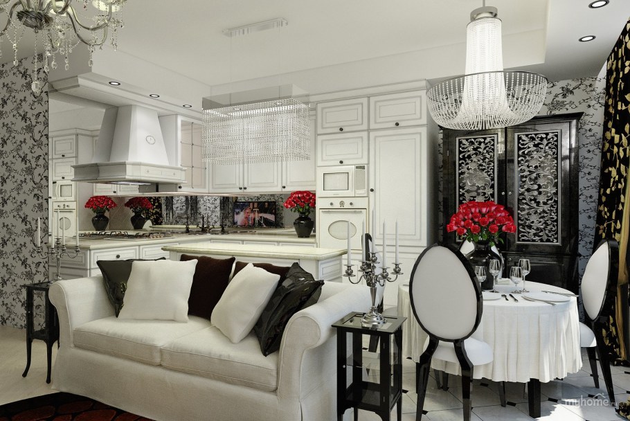 Красивая гостиная