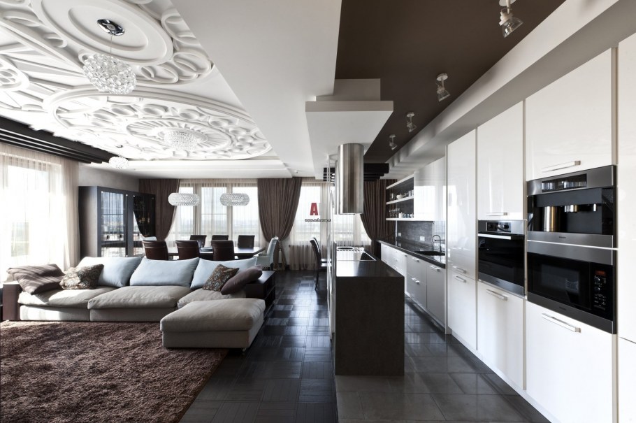 Элитная гостиная в современном стиле