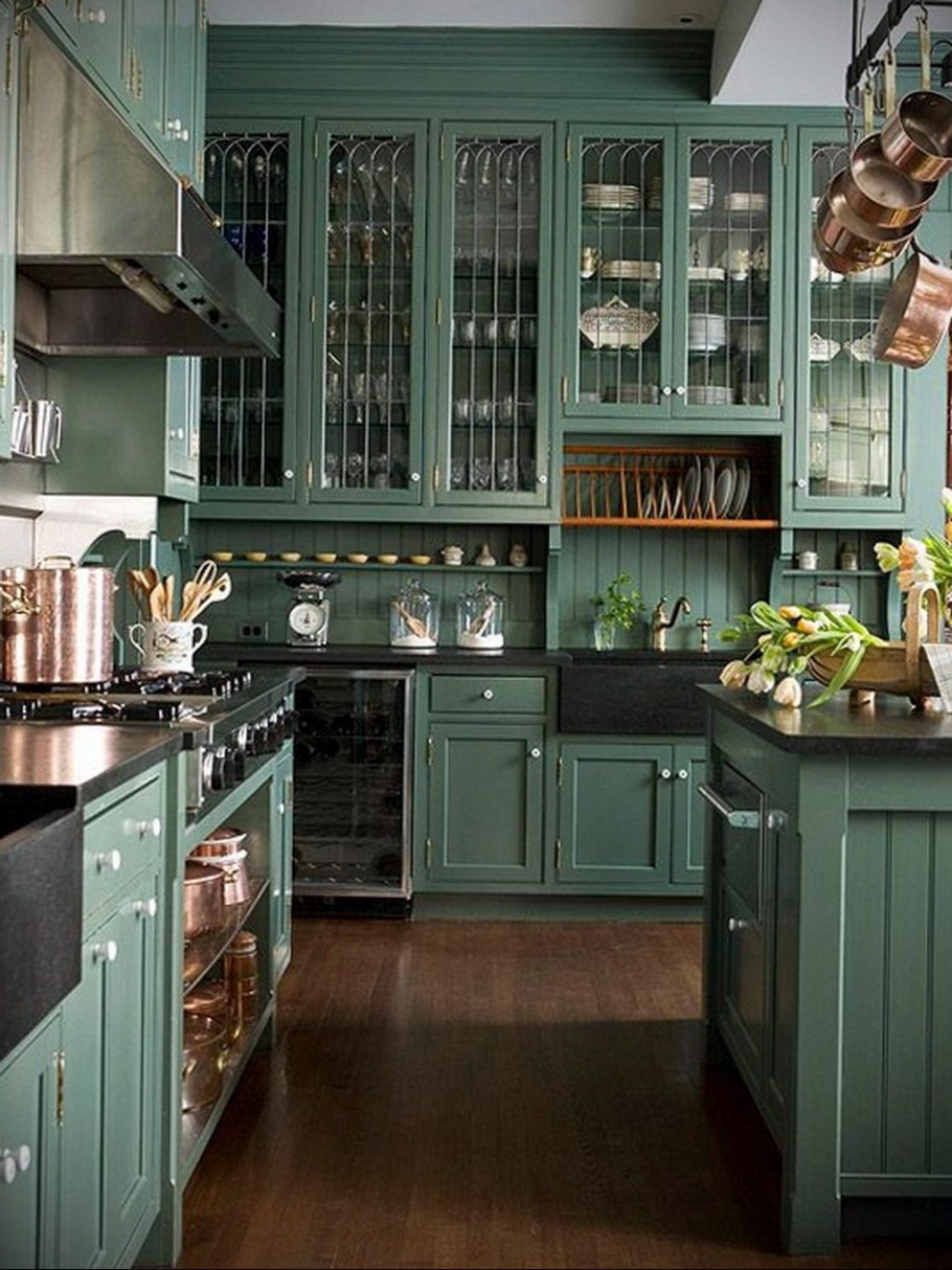 Кухня Прованс зеленая Лорен