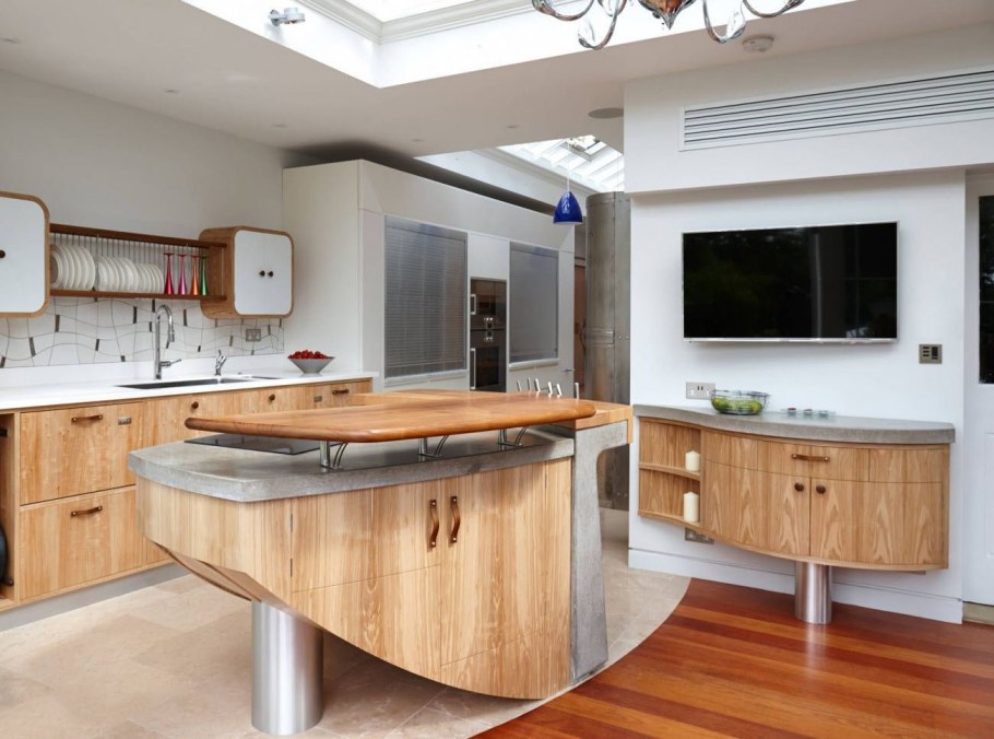 Оригинальный кухонный остров