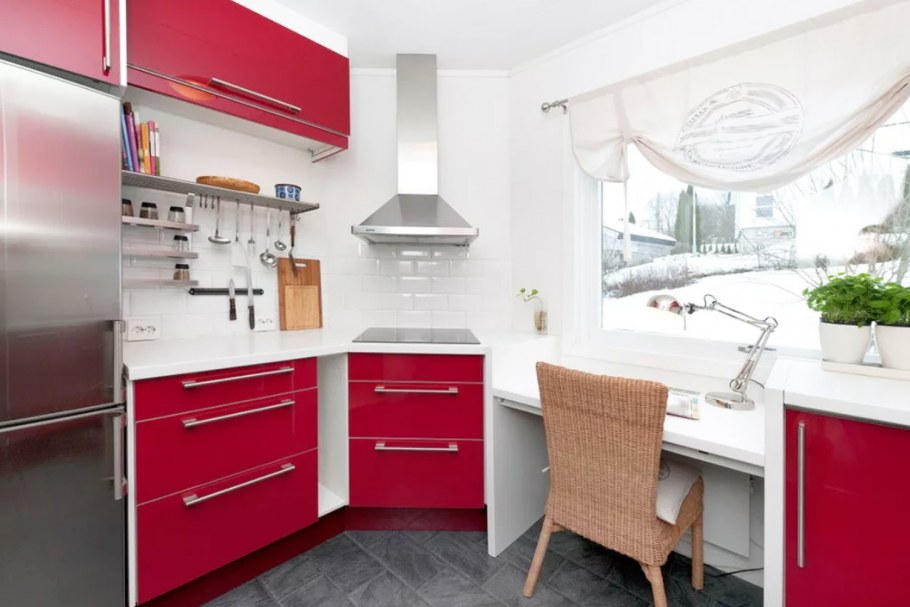 Кухня нестандартной планировки с углами