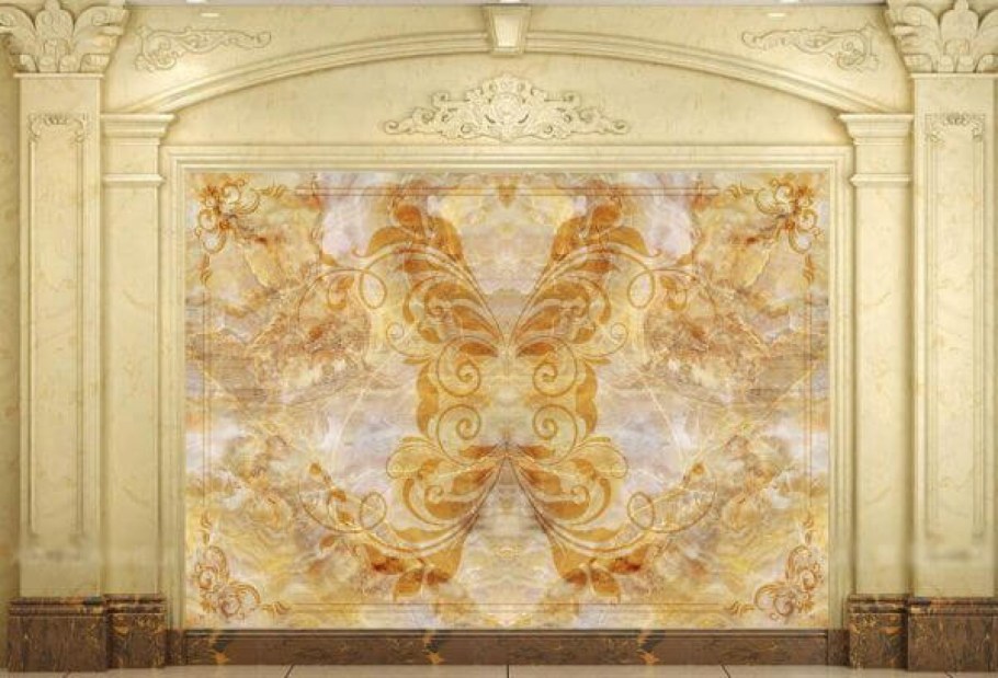 Золотой орнамент фрески