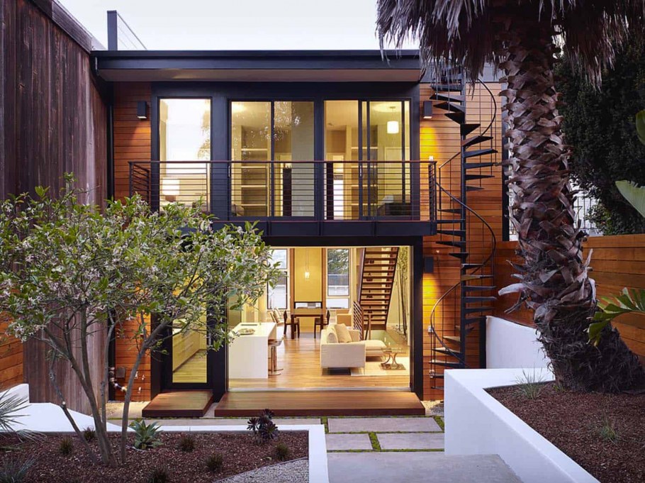 Кухня в стиле Минимализм в загородном доме