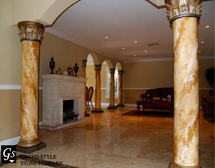 Колонны из мрамора