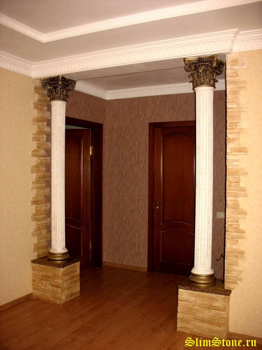 колонны в интерьере дома своими руками