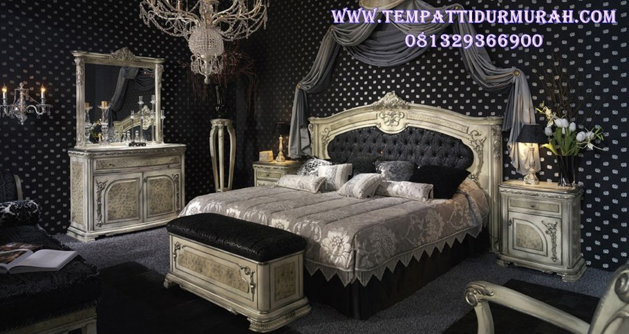 Спальня в стиле Барокко в темных тонах