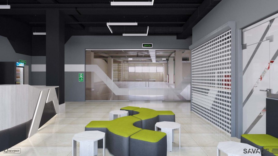 Стены тренажерного зала