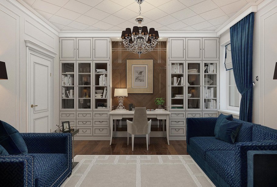 Кабинет в классическом стиле