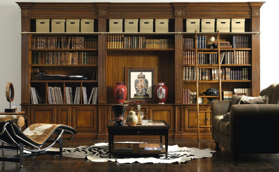 Книжные стеллажи в английском стиле