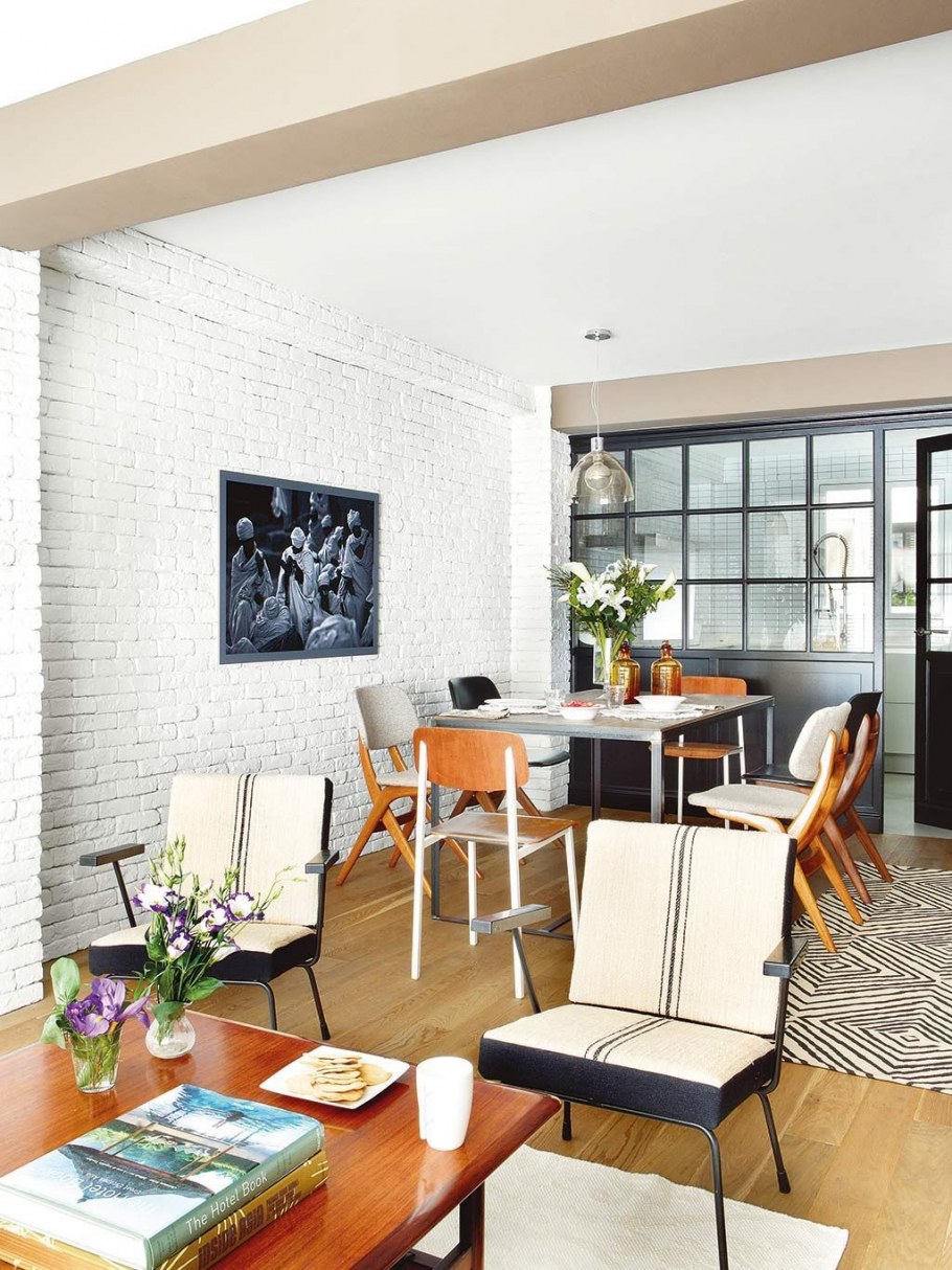 Шторы в стиле лофт в интерьере