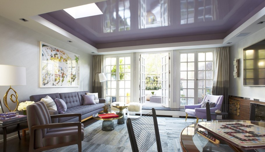 Красивый белый потолок