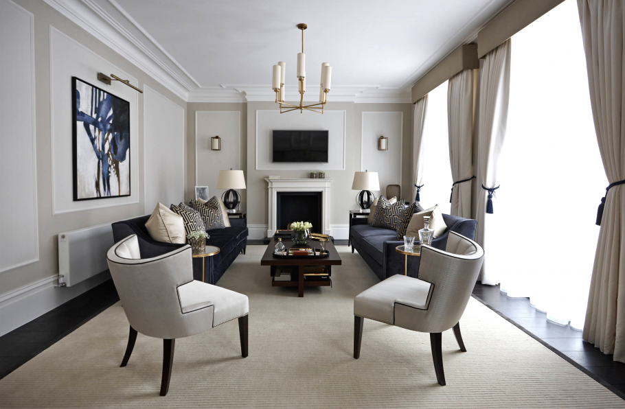 Черно белая классика в интерьере