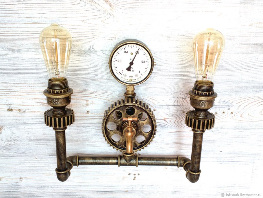 Настенный бра Loft стимпанк