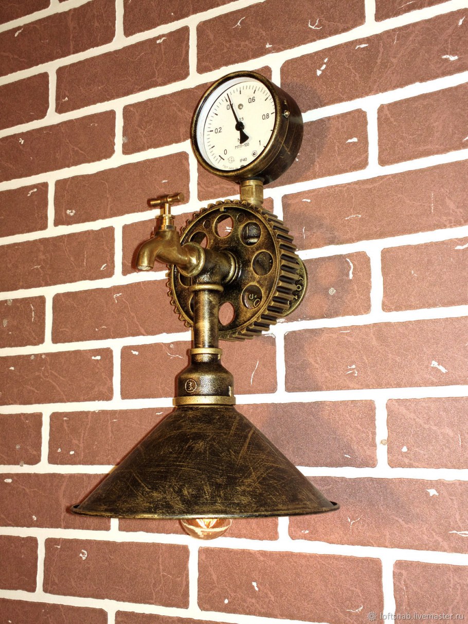 Бра пропеллер Wood Propeller Wall Lamp