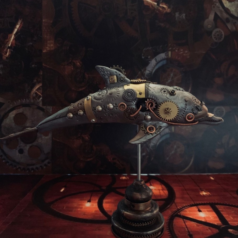 Дельфин стимпанк