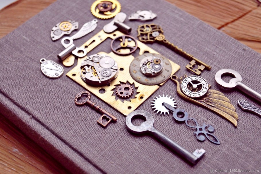 Блокнот в стиле стимпанк