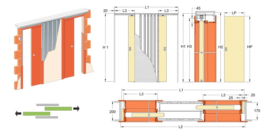 Casseton Extra Universal 600/700/800х2000 дверная кассета