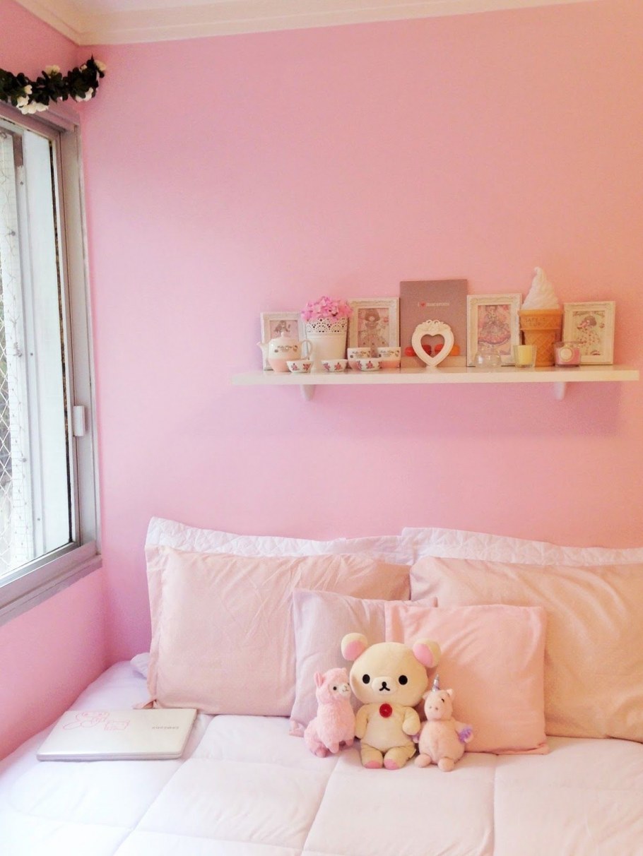 Спальня в розовых тонах