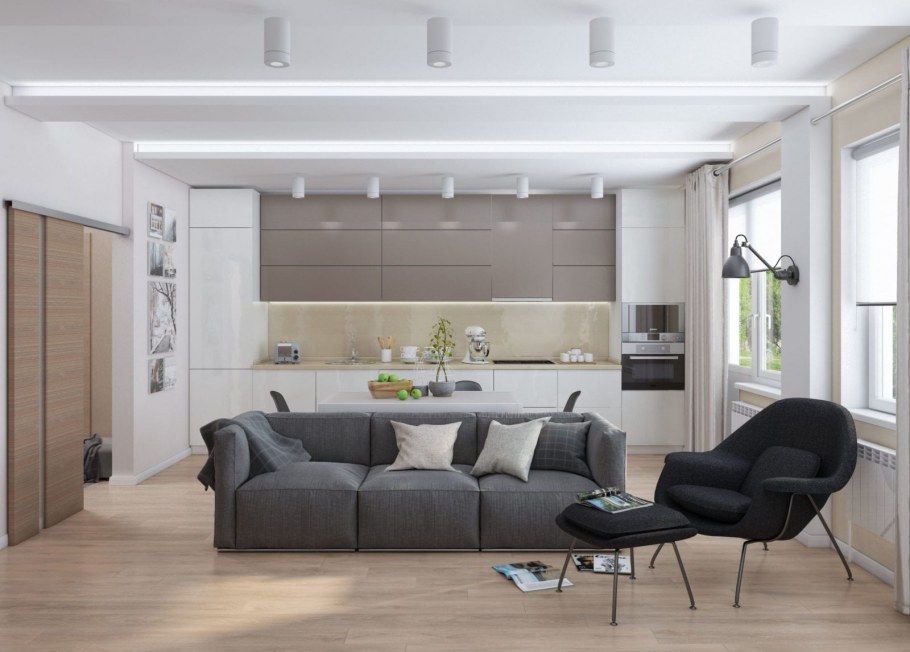 Гостиная 28 кв м 25nv