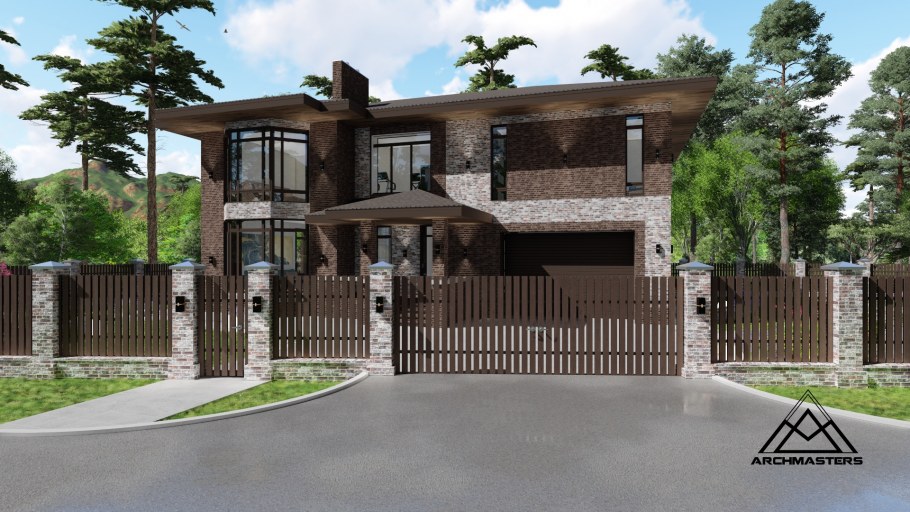 Ограждения в стиле Райта