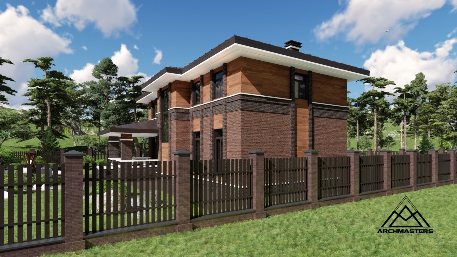 Ограждения в стиле Райта