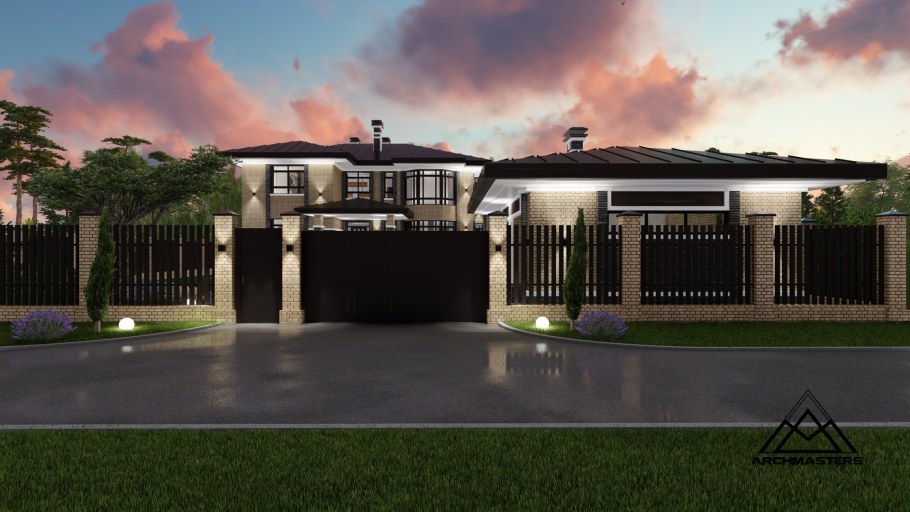 Забор в стиле прерий Райта