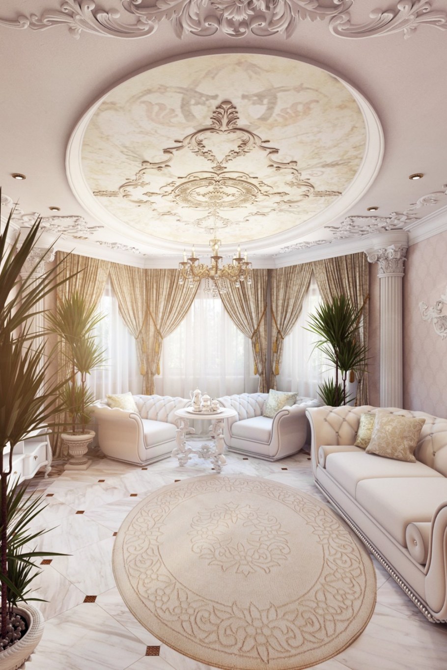 Стиль Барокко в интерьере загородного дома