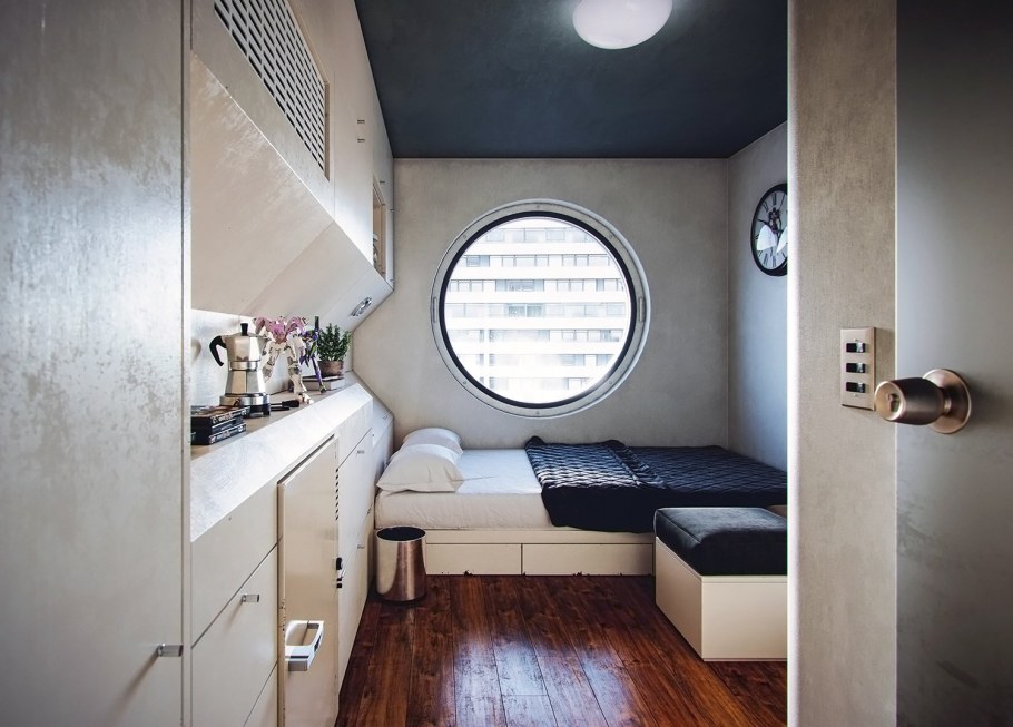 Капсульные микроквартиры в Токио