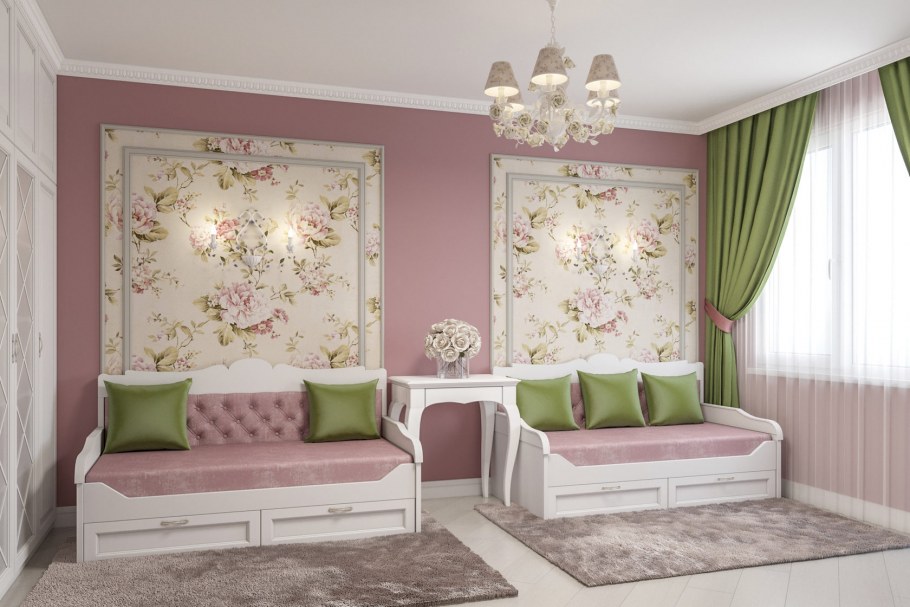 Комната для двух девочек в стиле Прованс